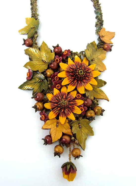 Polymer clay jewelry by Liudmyla Heggland