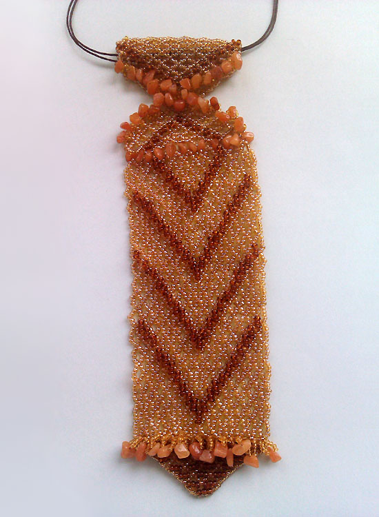 Victoriya Katamashvili. Embroidery on netting base in jewelry design