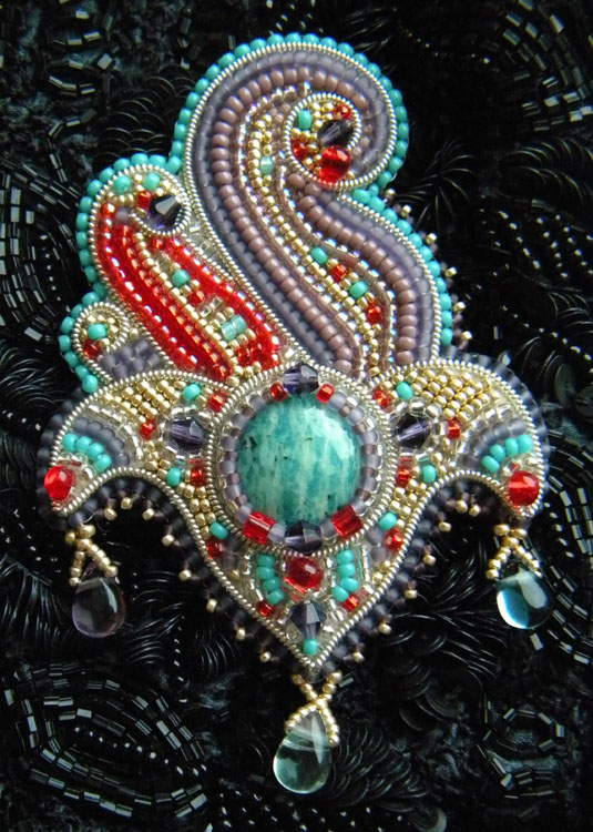 Bead embroidery by Olga Orlova