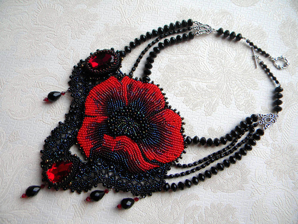 Bead embroidery by Olga Orlova