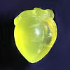 Carved yellow prehnite