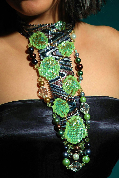Bead artwork by Tamuna Lezhava