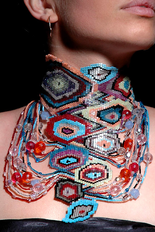 Bead artwork by Tamuna Lezhava