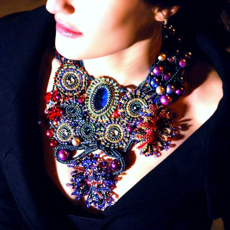 Bead artwork by Tamuna Lezhava
