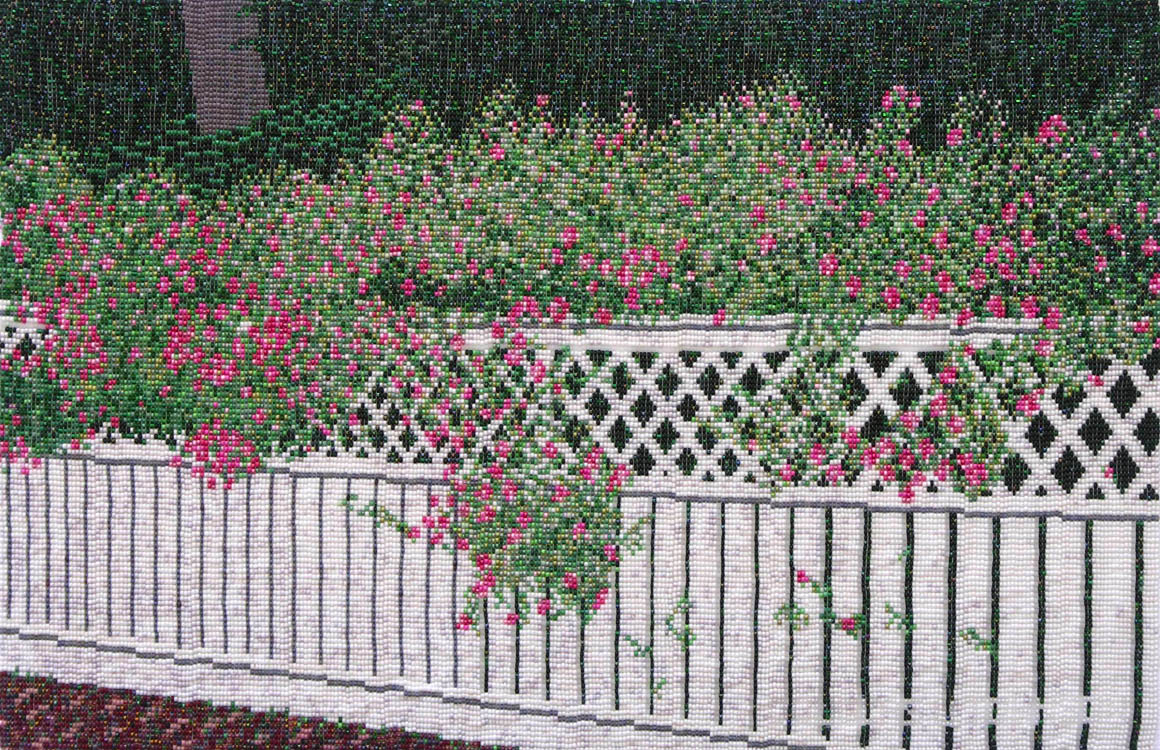 Bead painting by Douglas Johnson