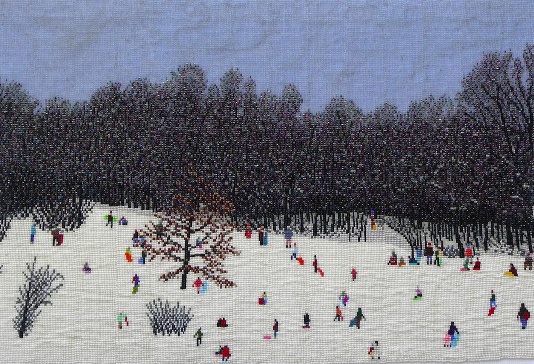 Bead painting by Douglas Johnson