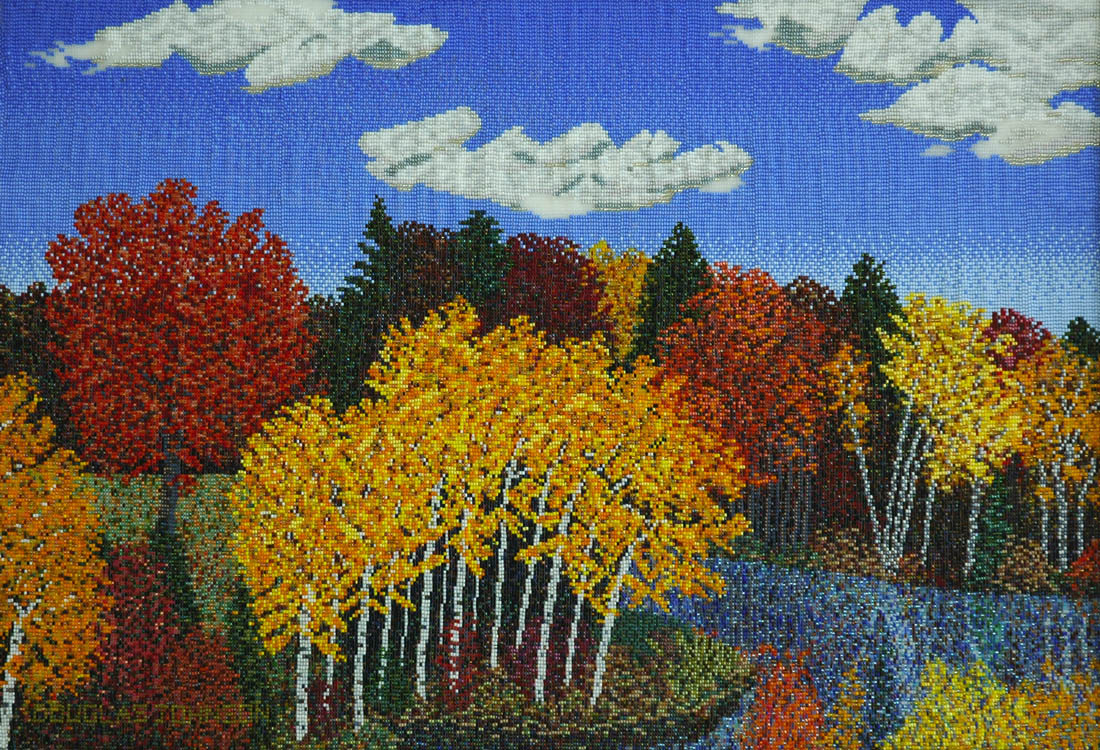 Bead painting by Douglas Johnson