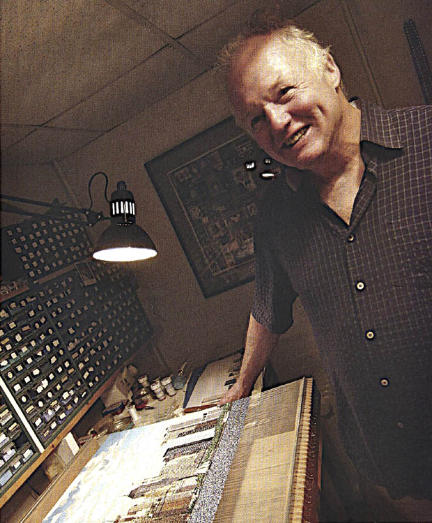 Douglas Johnson in his studio