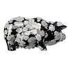 Carved snowflake obsidian