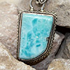 Larimar pendant in silver