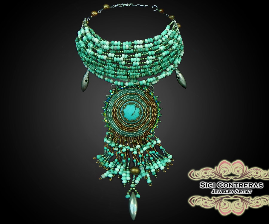 Bead artwork by Sigi Contreras