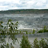 Asbestos field near the city of Asbest