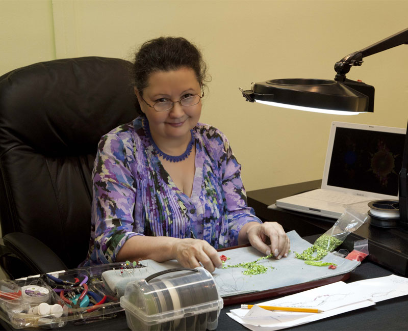 Zoya Gutina in her Studio 319