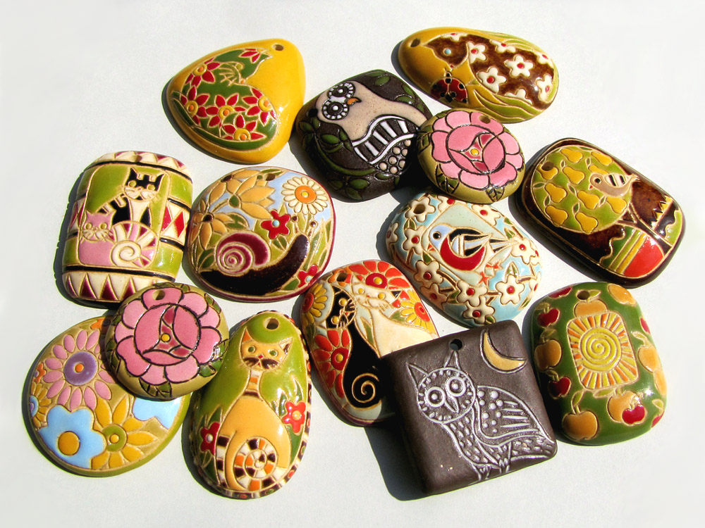 Ceramic elements by Golem Design Studio