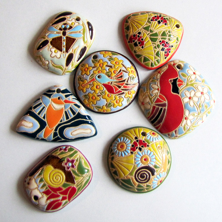 Ceramic elements by Golem Design Studio
