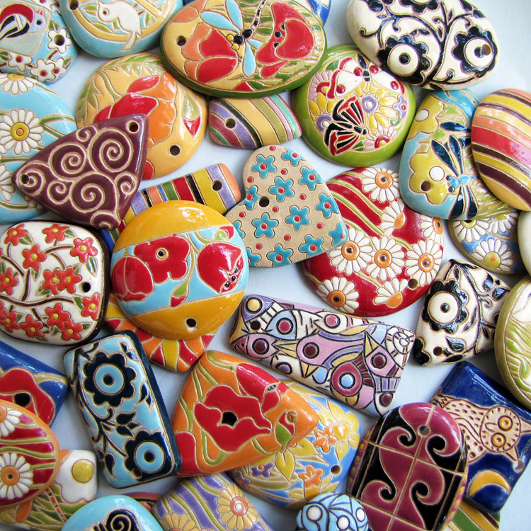 Ceramic elements by Golem Design Studio