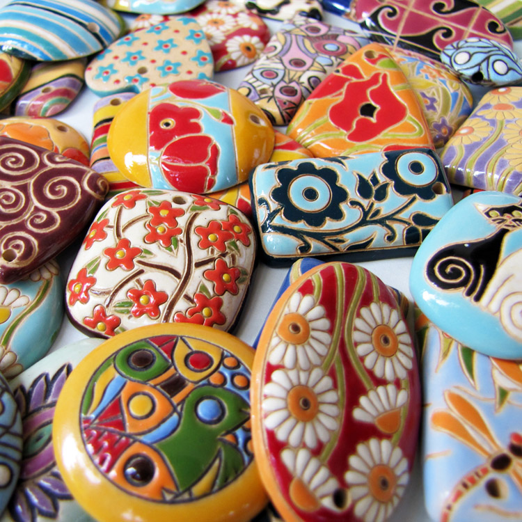Ceramic elements by Golem Design Studio