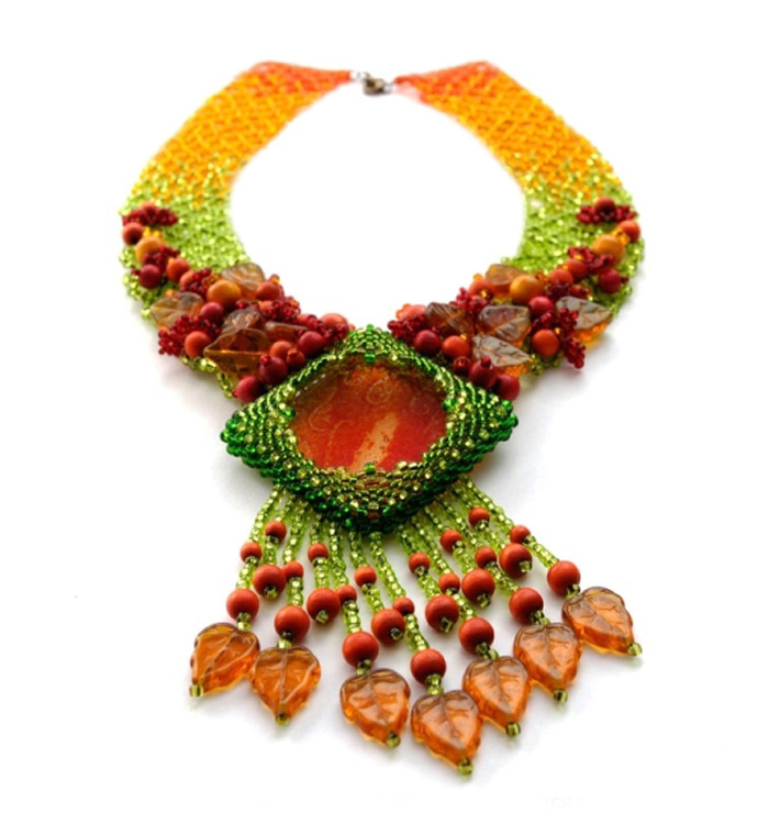 Autumn Necklace by Lucia Avramova