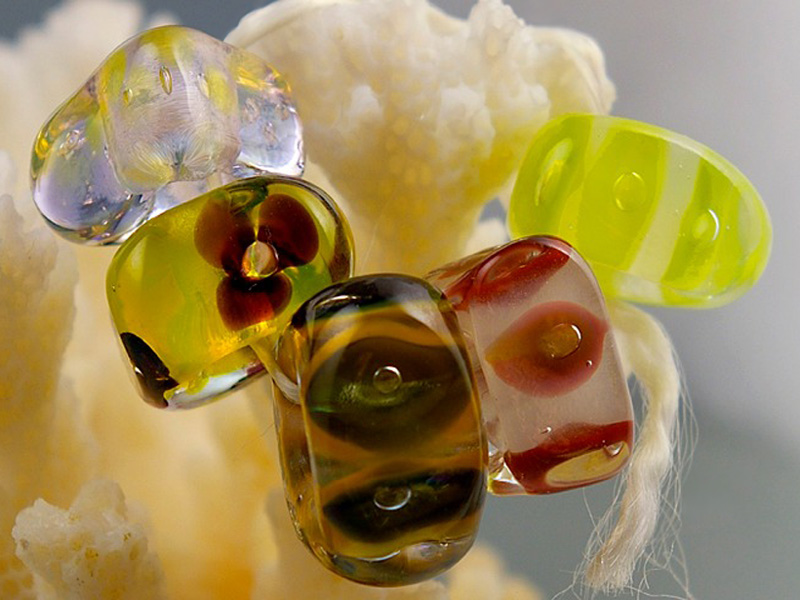 Lampwork beads by Michael Ivanov