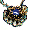 Free-form jewelry in lapis lazuli by Zoya Gutina