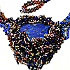 Free-form jewelry in lapis lazuli by Zoya Gutina