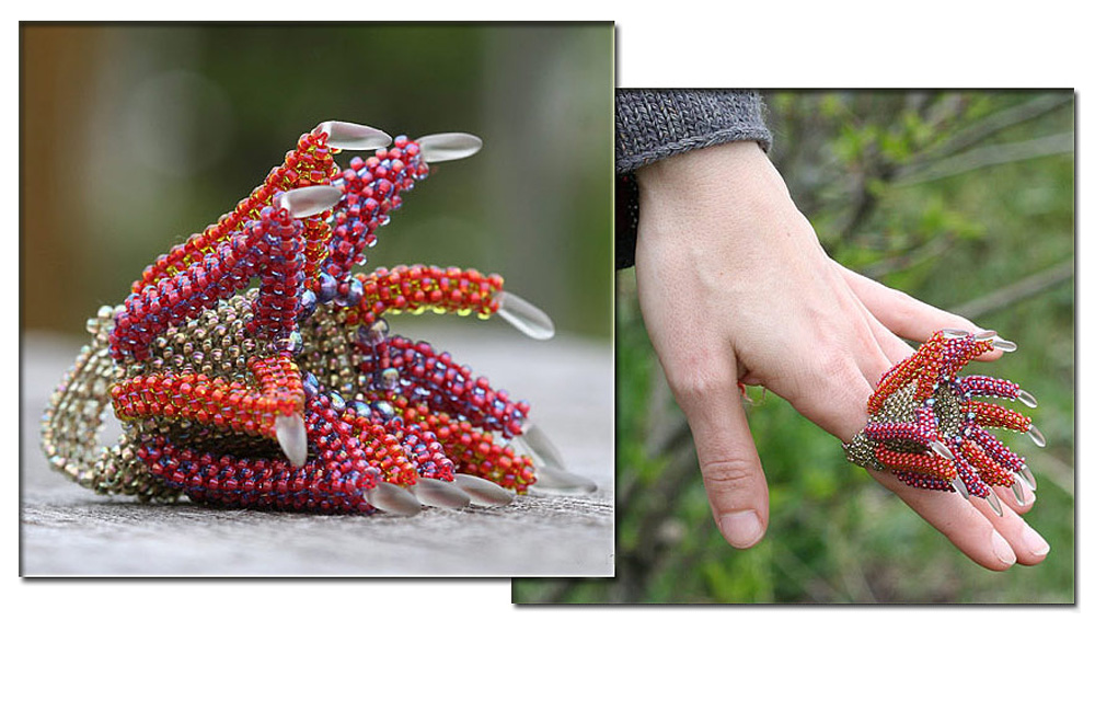 Beaded rings by Natasha Machikhina