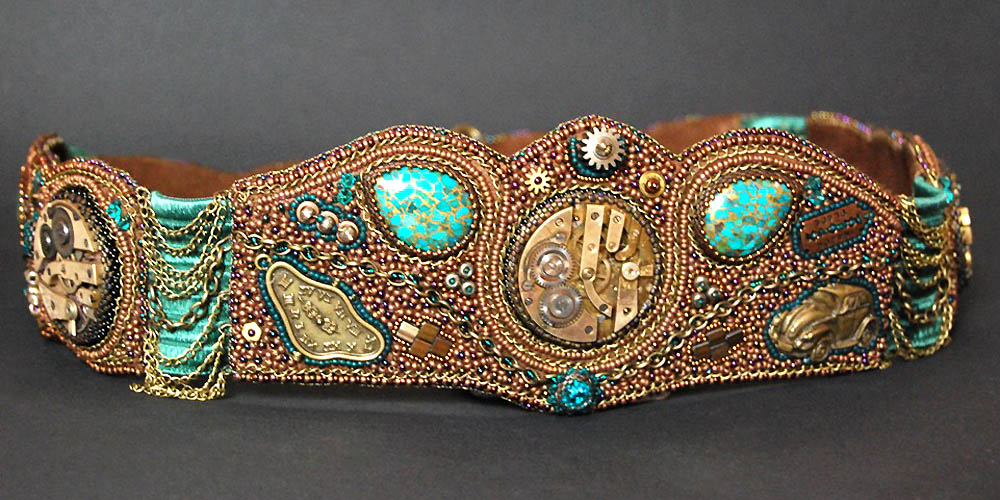 Bead embroidery by Nadya Gerber