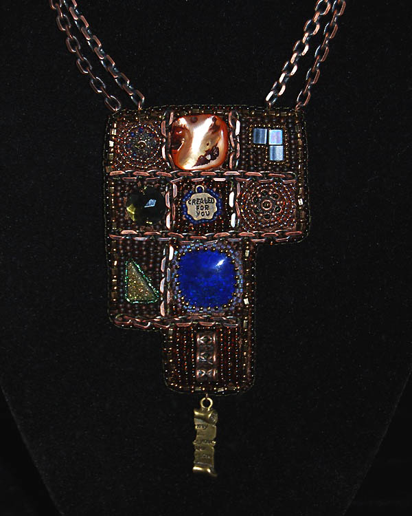 Bead embroidery by Nadya Gerber