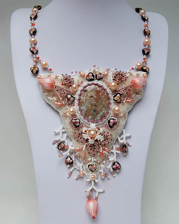 Bead embroidery by Nadya Gerber