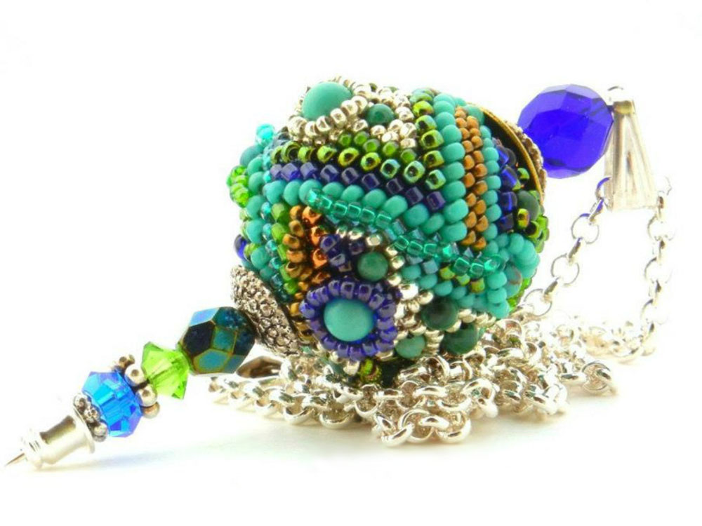 Beaded beads by Sharri Moroshok