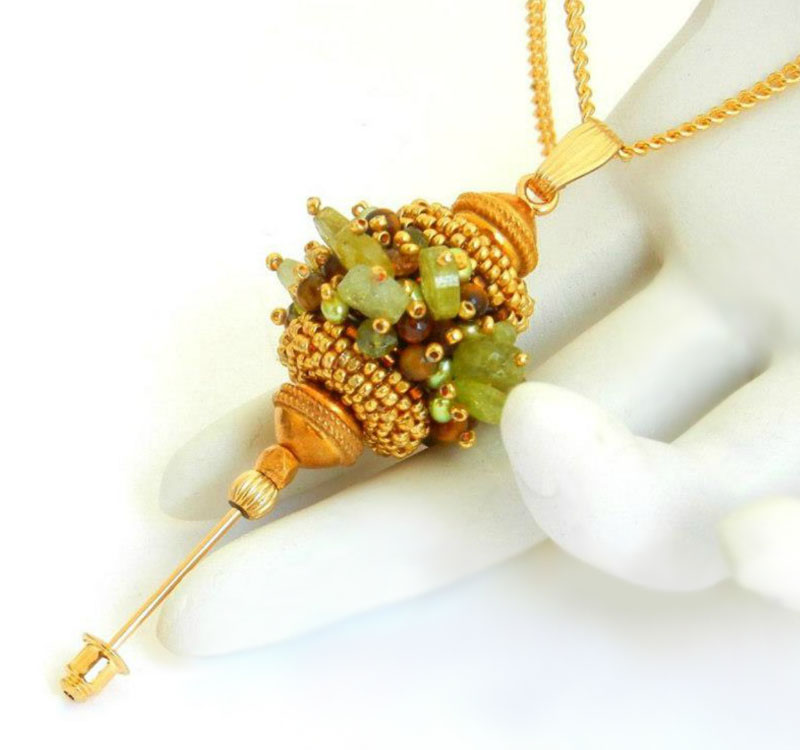Beaded beads by Sharri Moroshok