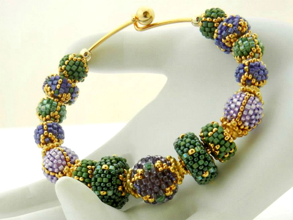 Beaded beads by Sharri Moroshok