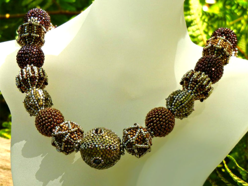 Beaded beads by Sharri Moroshok