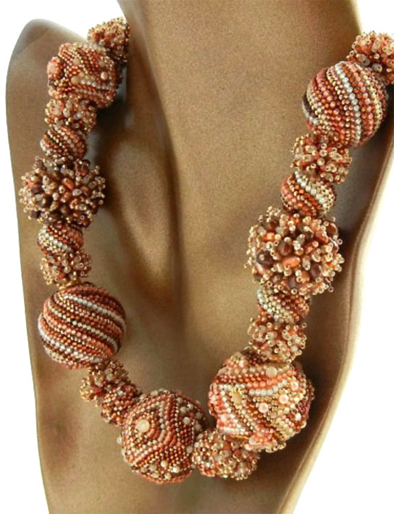 Beaded beads by Sharri Moroshok
