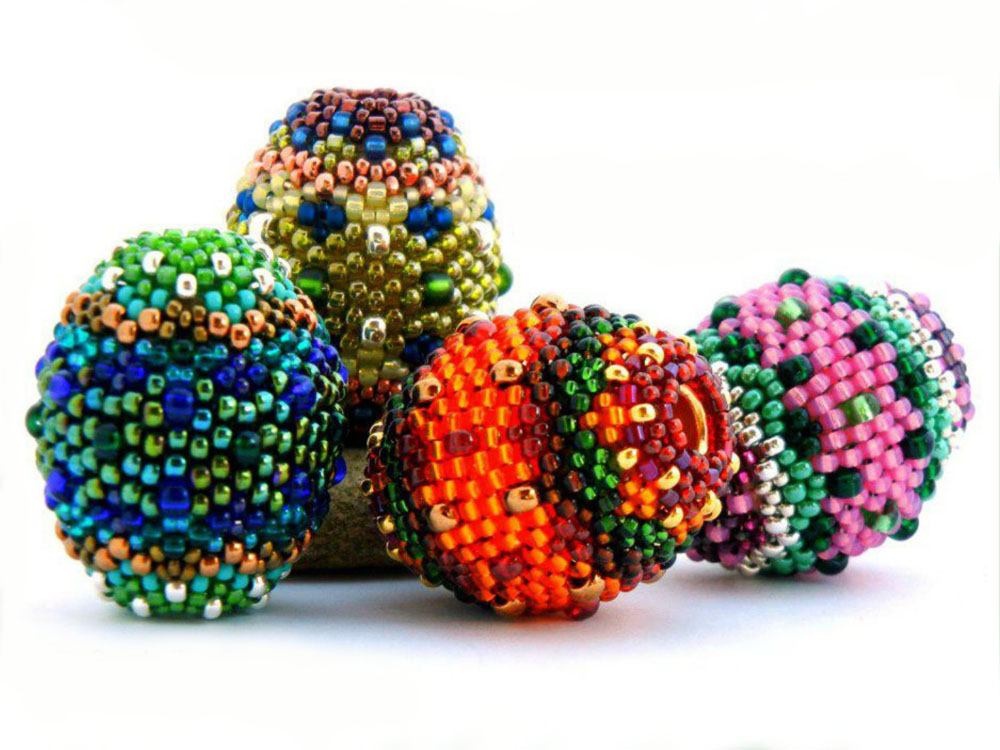 Beaded beads by Sharri Moroshok