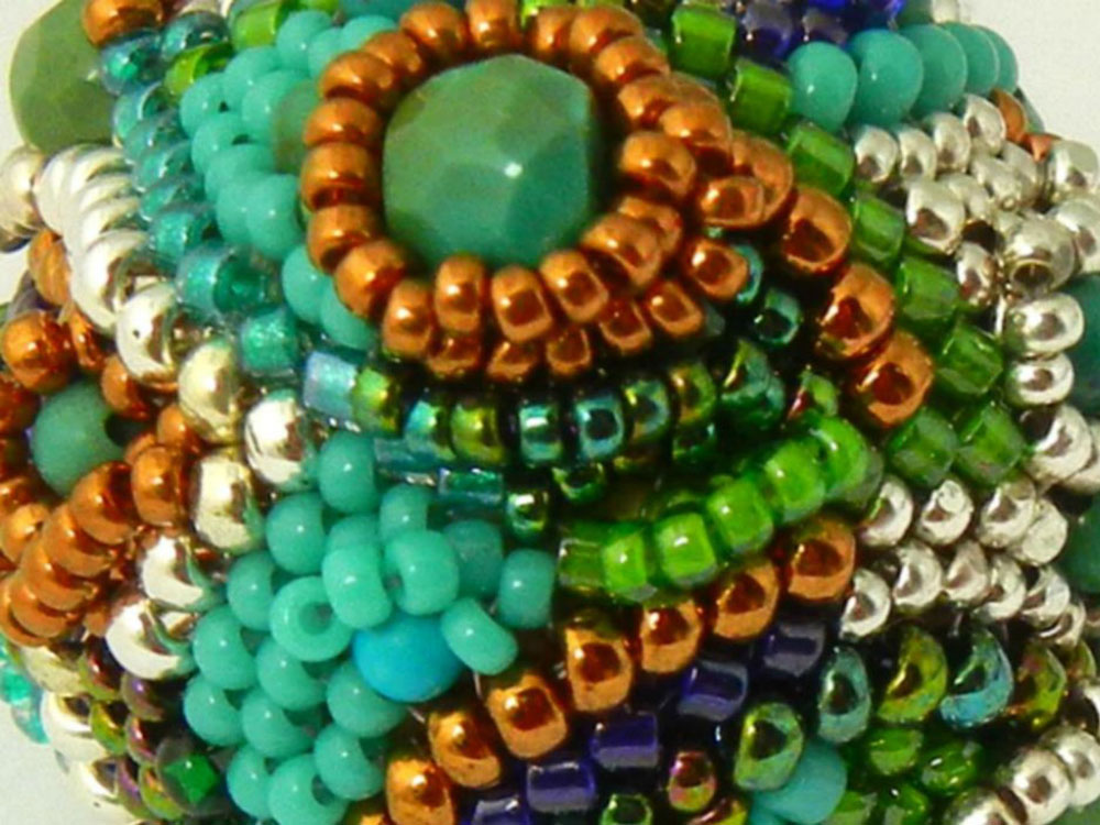Beaded beads by Sharri Moroshok