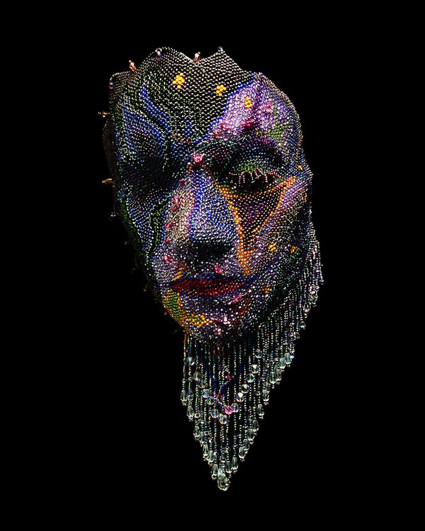 Beaded Mask by Wendy Seaward