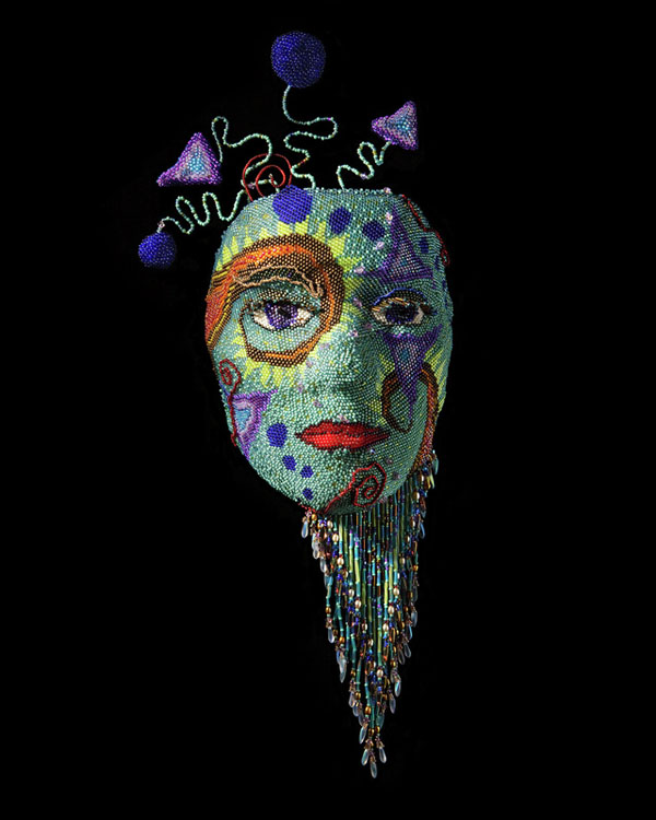 Beaded Mask by Wendy Seaward