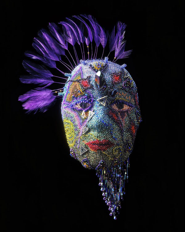 Beaded Mask by Wendy Seaward