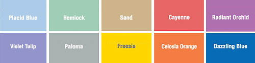 Colors of Spring 2014 by Pantone