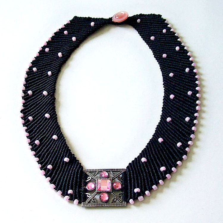 Micro-macrame jewelry by Lyubov Pavlova