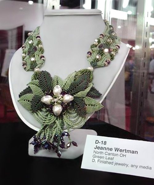 Micro-macrame jewelry by Jeanne Wertman