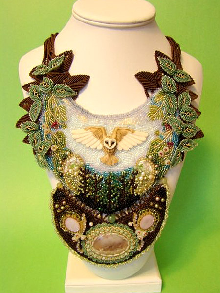 Micro-macrame jewelry by Jeanne Wertman
