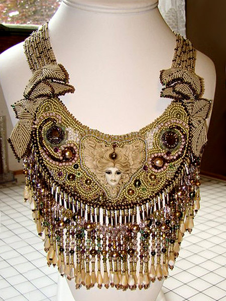 Micro-macrame jewelry by Jeanne Wertman