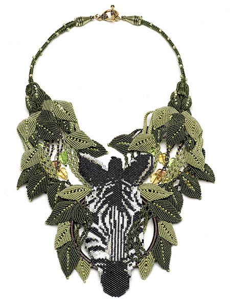 Micro-macrame jewelry by Jeanne Wertman