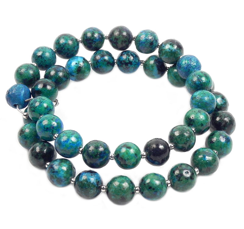 Bracelet in chrysocolla