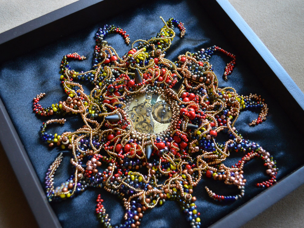 Solstice Sculptured Bead Painting