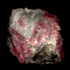 Rhodonite crystals in rock