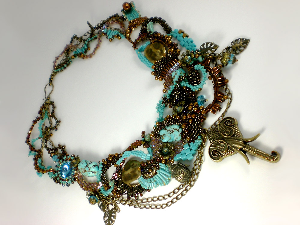 Beaded jewelry by Lyudmila Gubinova