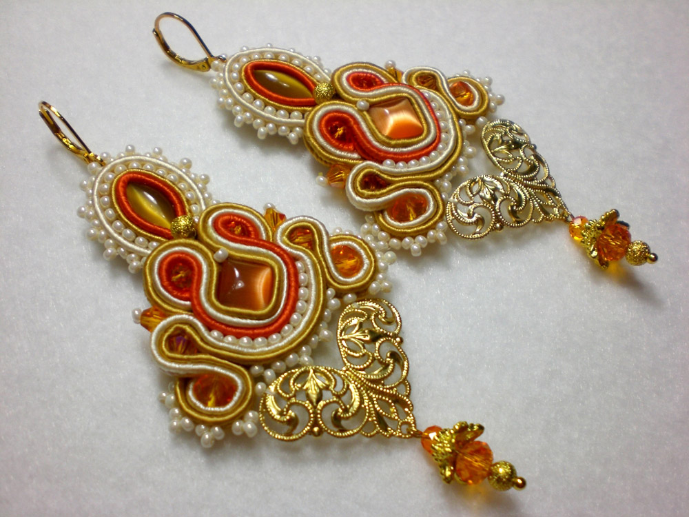 Soutache jewelry by Lyudmila Gubinova